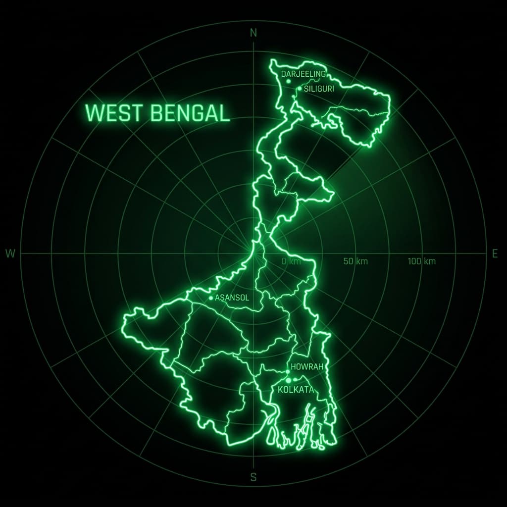 West Bengal Service Coverage Map